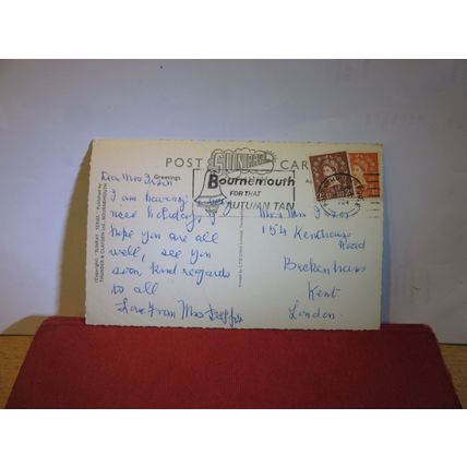 BOURNEMOUTH, DORSET, multiview used vintage postcard by THUNDER & CLAYDEN 1964 =