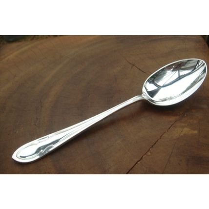 Antique SILVER PLATED TABLE SPOONS Potter Sheffield EPNS tableware fine dining