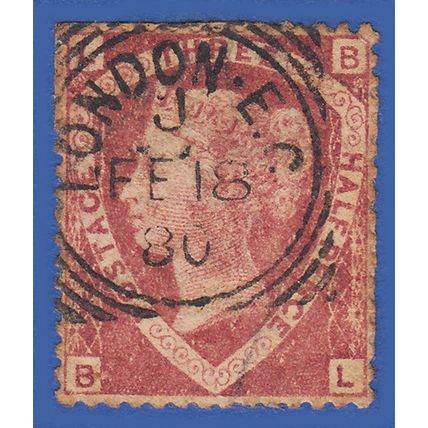 GB QV 1870 1.5d LAKE RED PLATE 1 PL SG52 GU
