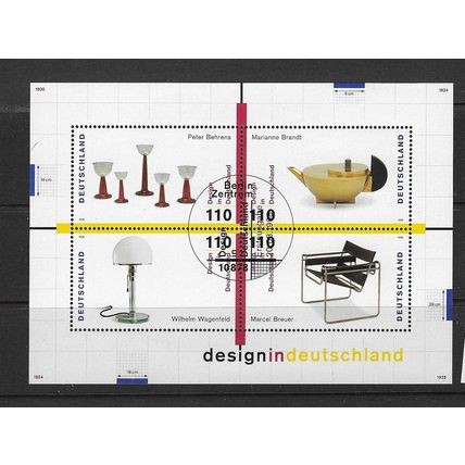 GERMANY 1998 CONTEMPORAY DESIGN SOUVENIR SHEET 1st SERIES USED SG MS2865
