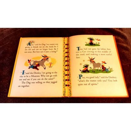 The Traveling Musicians Bonnie Book Illustrated By Dolli Tingle 1946 Great Shape