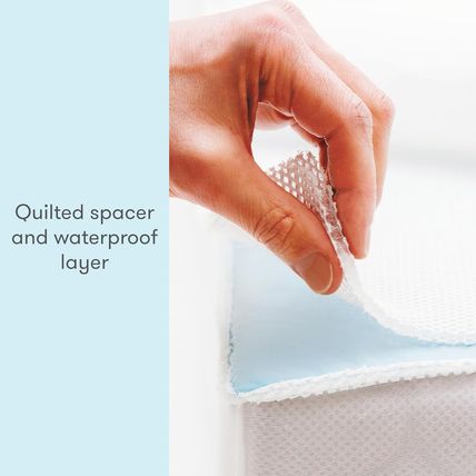 Newton Baby Waterproof Crib Mattress Pad | Ultra-Breathable Quilted Layer for Co