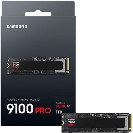 SAMSUNG SSD 9100 PRO 1TB, Pcie 5.0X4 M.2 2280, Seq. Read Speeds up to 14,800Mb/S