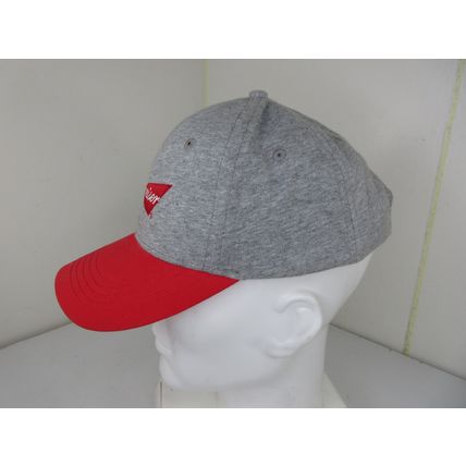 Budweiser Beer Strapback Baseball Hat Cap Red Grey Embroidered Logo