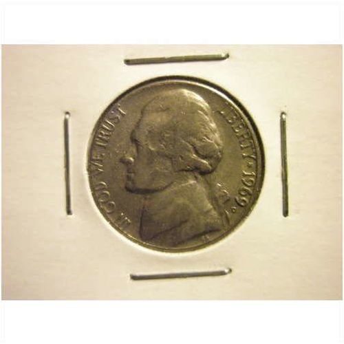 1969-D Jefferson Nickel (APP. VG8)FREE SHIPPING