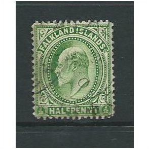 falkland islands stamps edward sg43b on thick paper