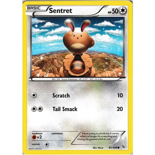 Pokemon XY Flashfire - #81/106 - Sentret