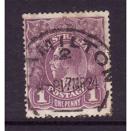 AUSTRALIA 1922 SG 57 1d VIOLET FINE USED#2