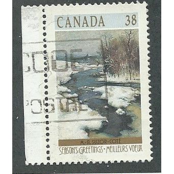 CAN 1989 38c 'CHRISTMAS' FINE USED (EBID41-655)