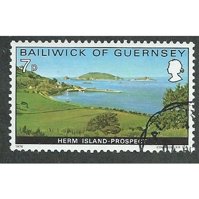 GUE 1976 7P 'BAILIWICK VIEWS' FINE USED (EBID49-997)