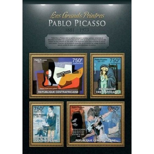 CENTRAL AFRICA 2013 SHEET MNH PABLO PICASSO ART PAINTINGS ARTE PINTURAS