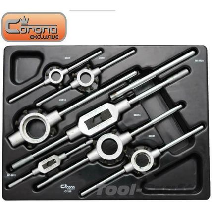 RICHMANN C1219, tap and dies holders wrenches set 7 pcs, M1-M20
