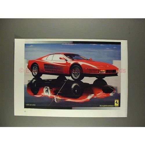 1990 Ferrari Car Ad - The Tradition Continues!!!