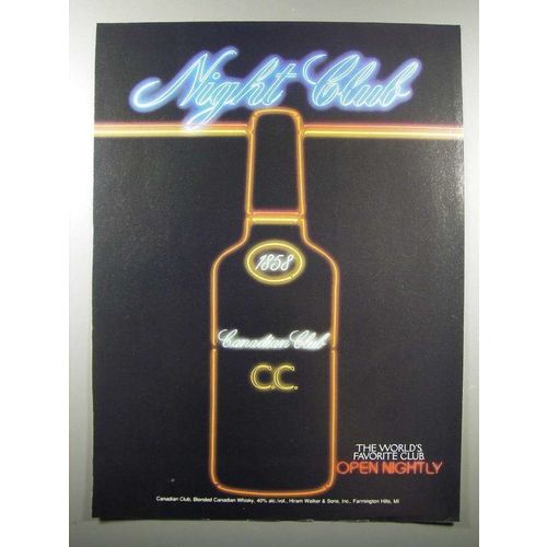 1994 Canadian Club Whisky Ad - Night Club