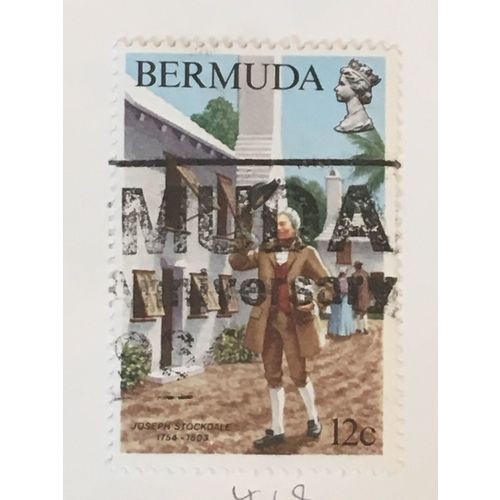 Bermuda QEII 1984 Newspaper Post 12c Stockdale Used SG 469 Sc 445 postage stamp