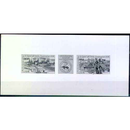GERMANY DDR [1986] MiNr 3030-31 ( SD ) Schwarzdruck