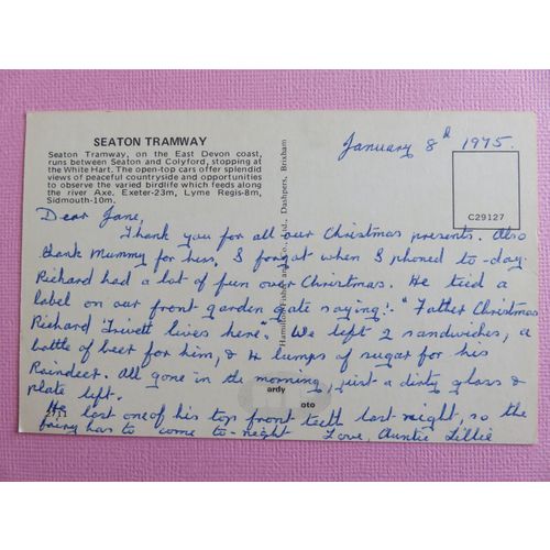 Seaton Tramway Postcard #6