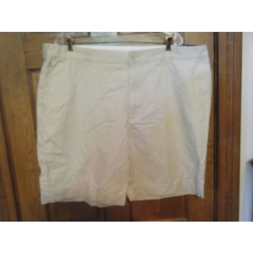 Falls Creek Khaki Beige Flat Front Shorts - Size 42 - Brand New!!!!