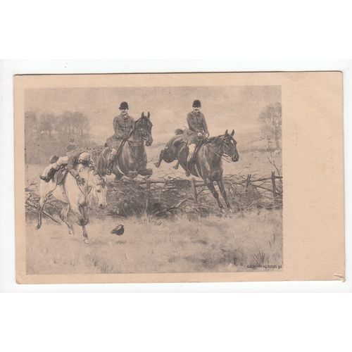 Hunting Art Postcard Artist George Goodwin Kilburne 1904 G
