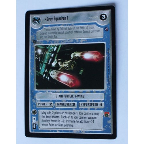 Star Wars CCG: Death Star II Limited # Gray Squadron 1 (A) light 2000 Y-wing