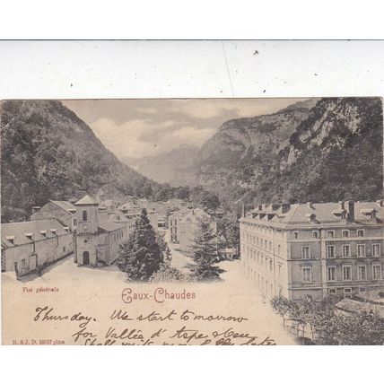 Eaux Chaudes France Undivided Back Postcard posted 1902 VGC