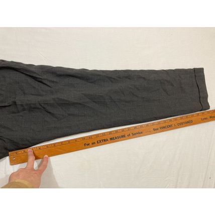 Evan Picone Casual Grey Wool Polyester Pleated Dress Pants WOMEN'S Size 4 x 31