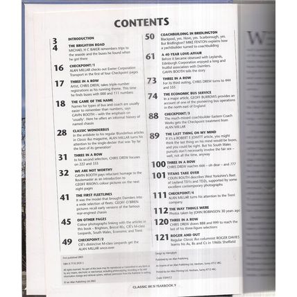 CLASSIC BUS YEARBOOK-9. by Gavin Booth . 2003 hb pub. by Ian Allan lovely cond.