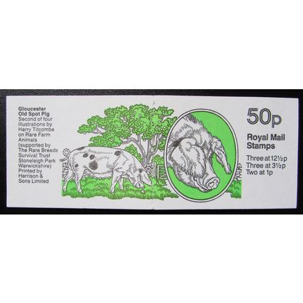 STAMP BOOKLET - 50p GLOUCESTER OLD SPOT (APRIL 1983)