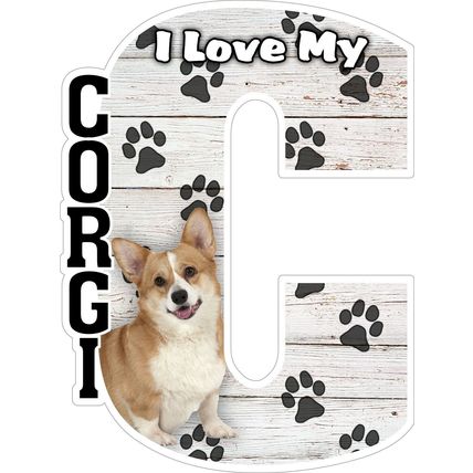 I Love My Corgi Fridge Magnet