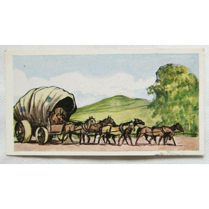 1961 Cooper's Tea card Transport through the ages No. 19 Stage Wagon