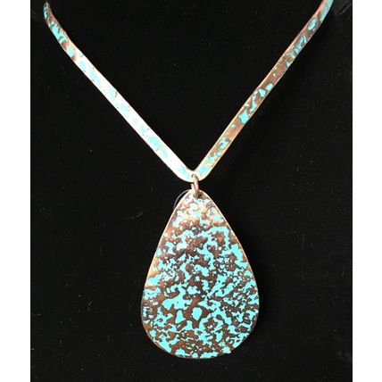 Patina Choker Style Necklace #375 USA Seller