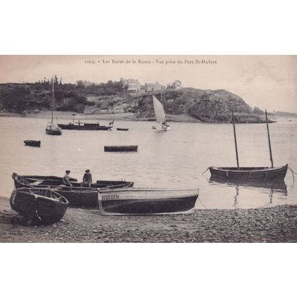 Port St Hubert Old Boats Antique French Postcard