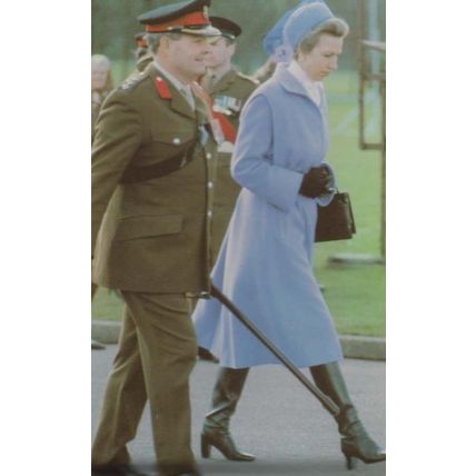 Princess Anne At Sandhurst 1982 Royal Postcard