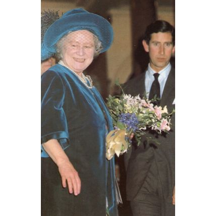 Queen Mother At Royal College Of Music London 1982 Postcard