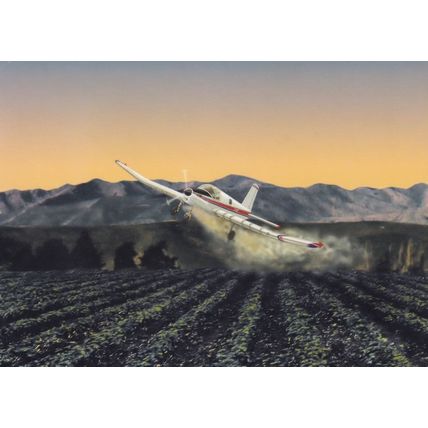 80C Fletcher Topdresser New Zealand Plane Postcard