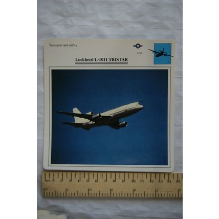 Lockheed L-1011 Tristar - USA - Transport & Utility - Collectors Club Card