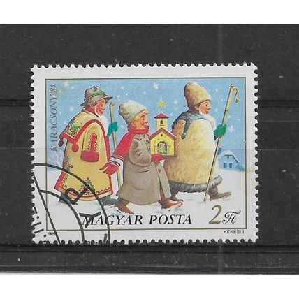 Hungary.1985 Christmas stamp.Fine Used.Oct22