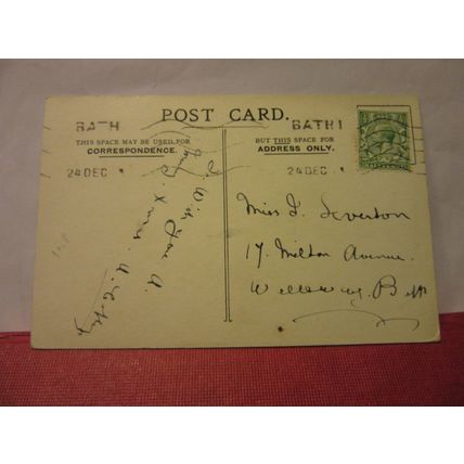 'BUBBLES' painting by John Everett Millais used postcard Pears soap 1913? pm =