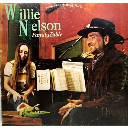 WILLIE NELSON Family Bible 1980 LP Vinyl Record US Gov. PX Overseas Only Edition