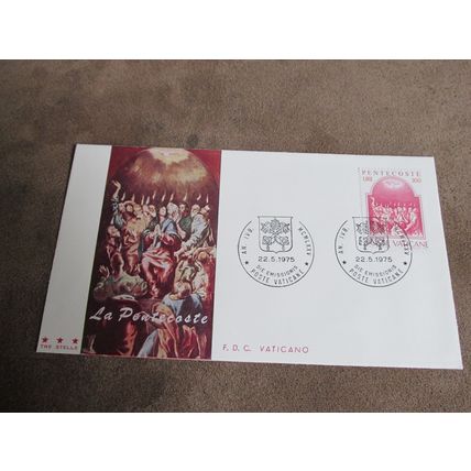 1975 Vatican FDC Postal Cover - La Pentecoste