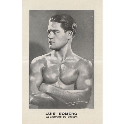Luis Romero 1950s Spanish Boxing Champion Management Old Photo