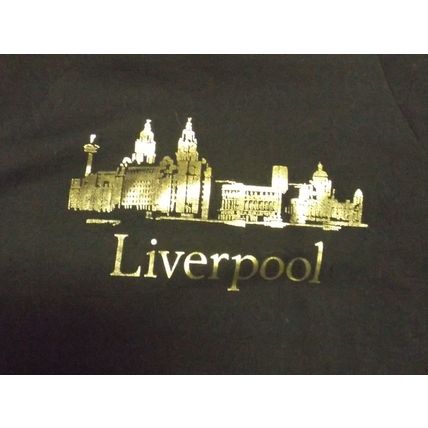Beatles Liverpool Skyline Black Sweatshirt, XL NEW!