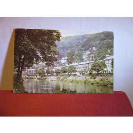 RIVER DERWENT, MATLOCK, BATH. used vintage postcard 1971 pm =