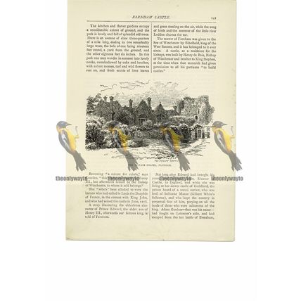 Private Chapel, Farnham Castle, Surrey, Book Illustration (Print), 1891