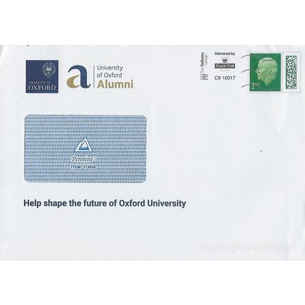 Private Postal Stationery Envelope: University of Oxford