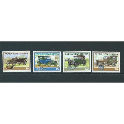 papua new guinea stamps historical cars sg725 sg 725 set 1994 mnh