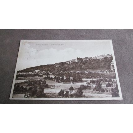 1920s fr Postcard - Sunken Gardens, Southend on sea - Essex