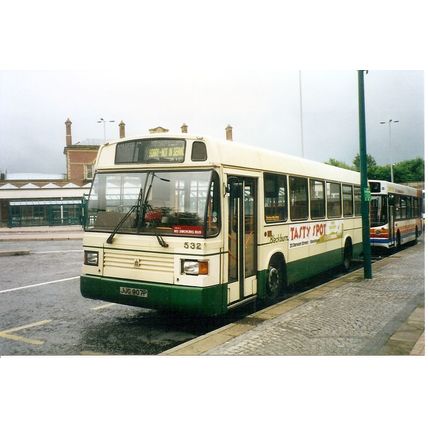 Colour Photograph of Blackburn Borough Transport Ltd. - JJG 907P ex. East Kent