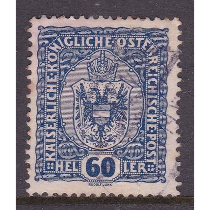 Austria 1916 Arms of Austria 60h Fine Used SG 258 VGC