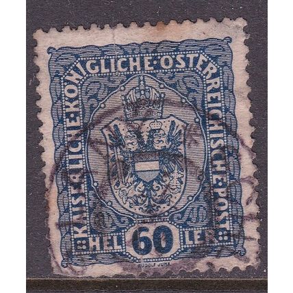 Austria 1916 SCHLANY POSTMARK on Arms of Austria 60h VGC